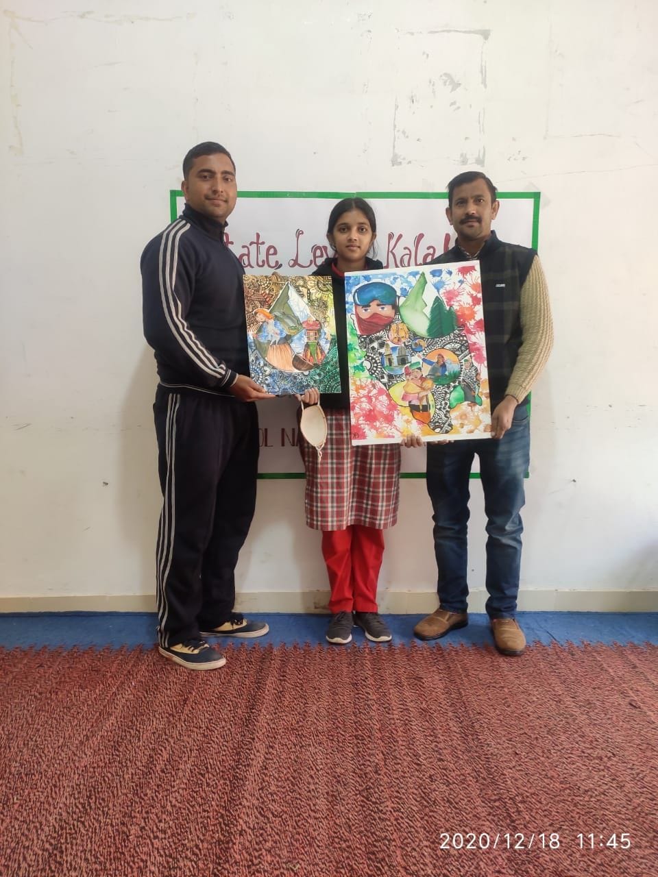 state level painting compitition jyoty topper