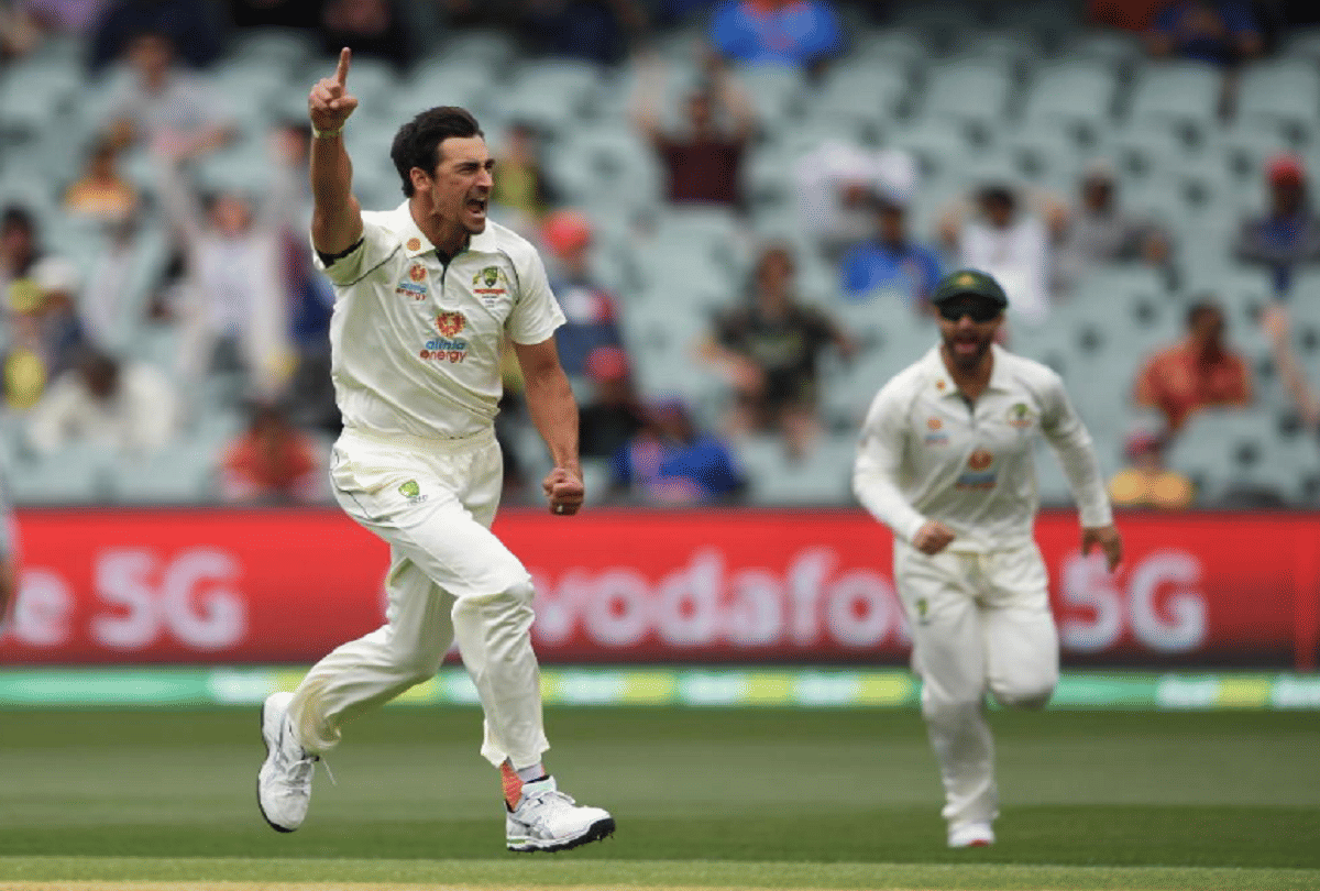 AUS v IND Mitchell Starc became the fastest bowler to take 250 test wickets in terms of balls