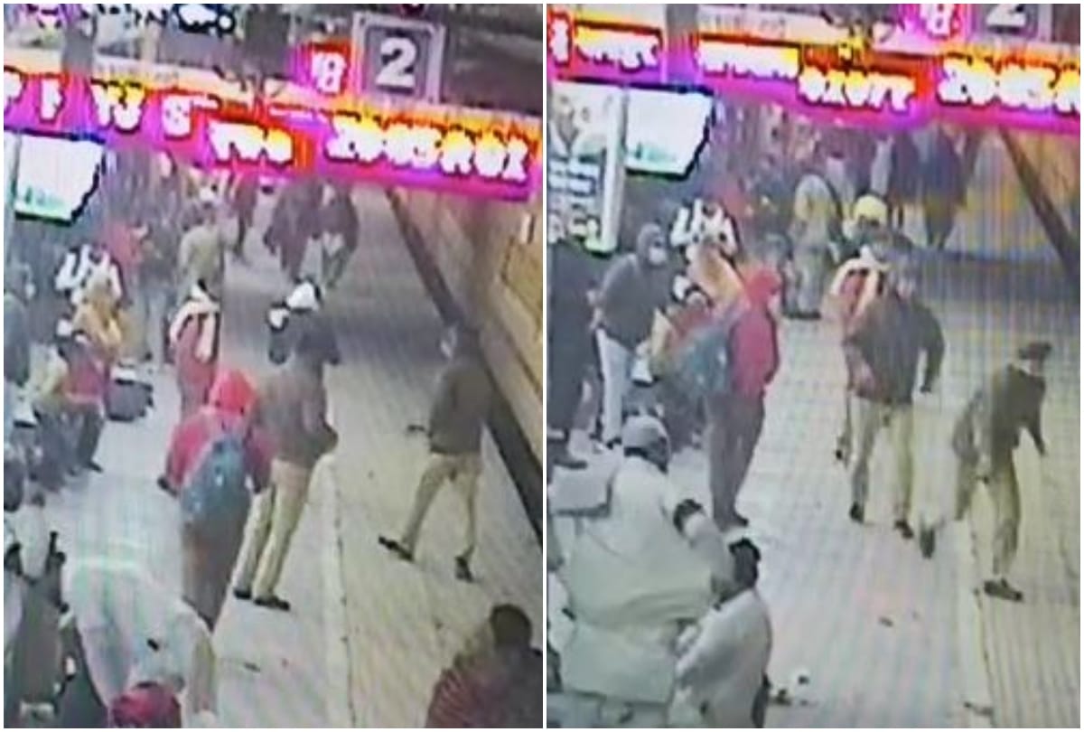 Rpf Personnel Save Passenger Life While Climb On Train