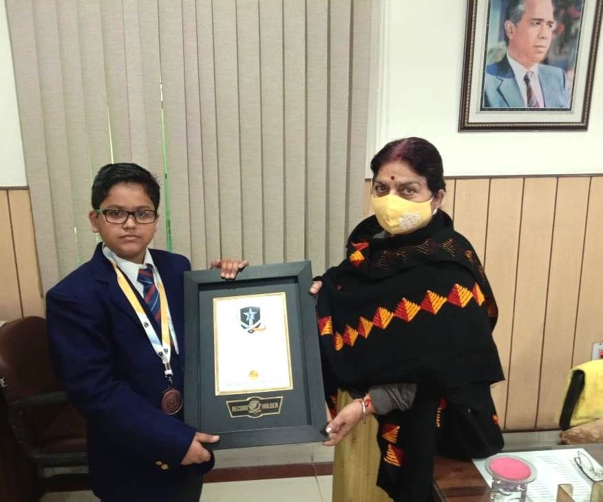 student honored