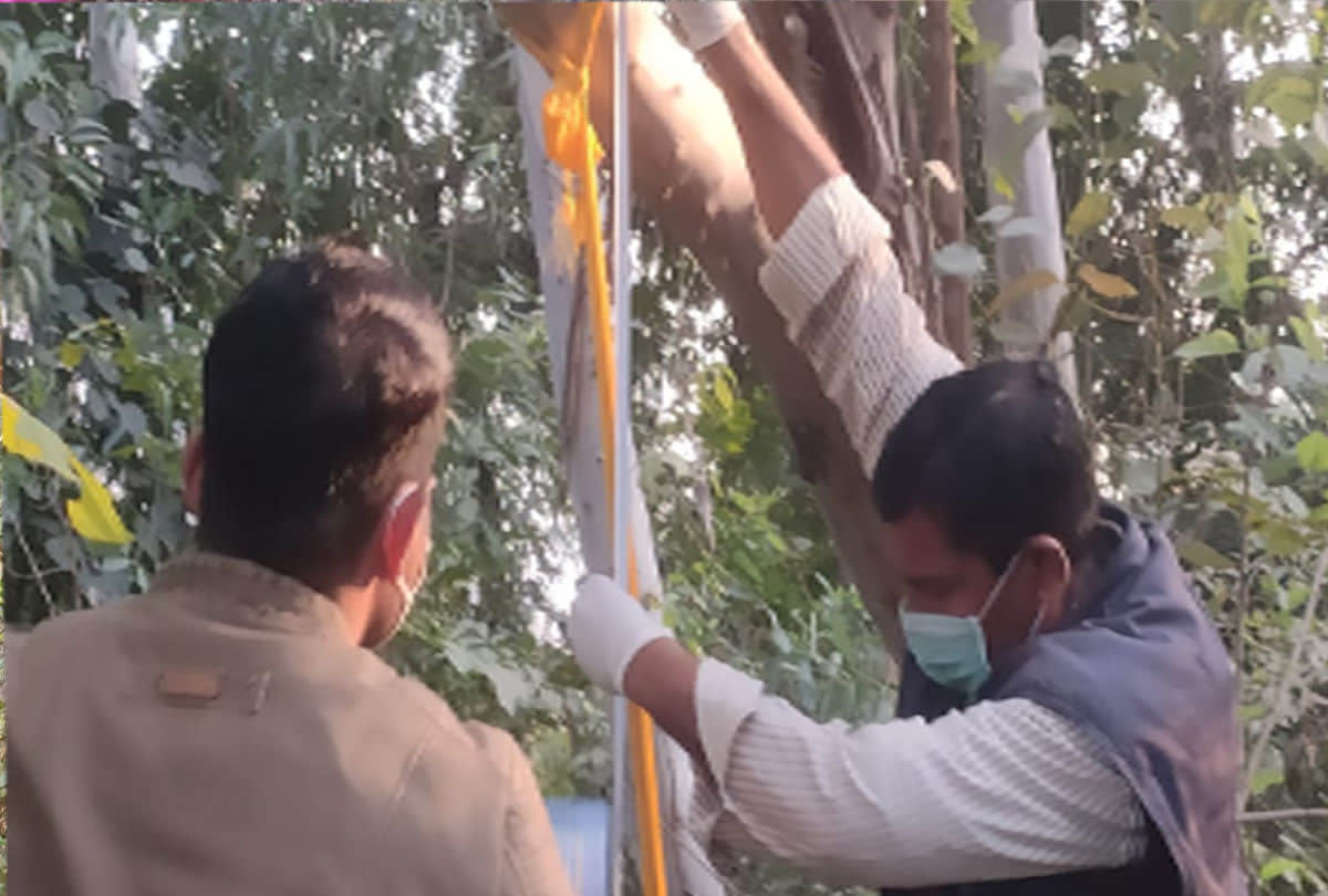 dead body of a young man found hanged from tree