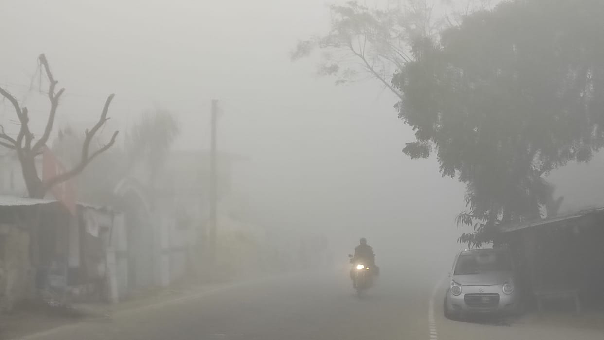 heavy fog in santkabirnagar