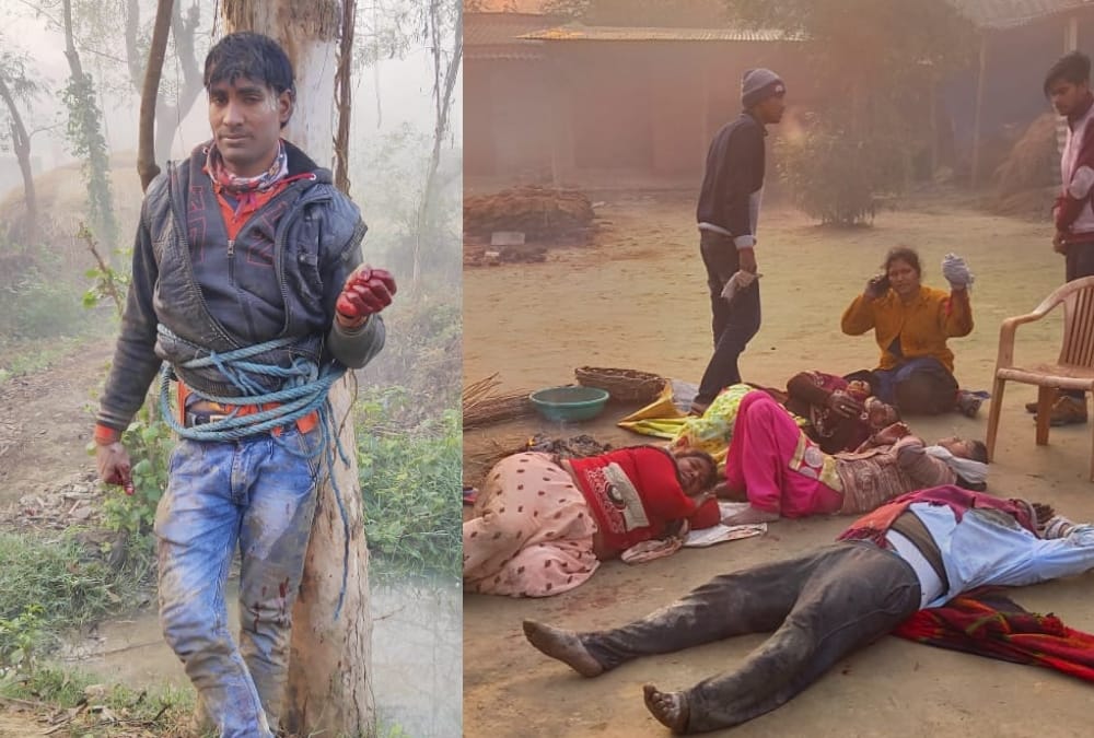 A man attacked to his wife's family for not sending his wife with him.