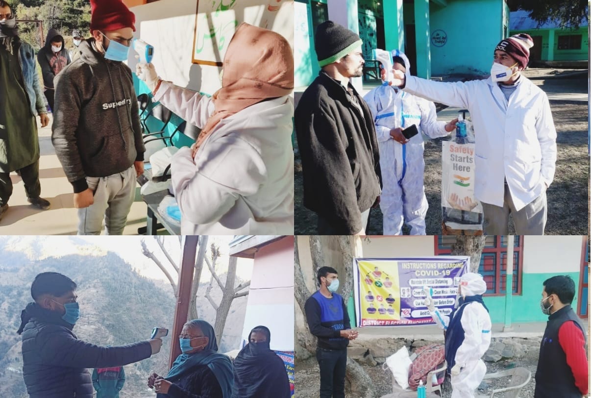 DDC election jammu kashmir voting for eighth and final phase going on voters queues