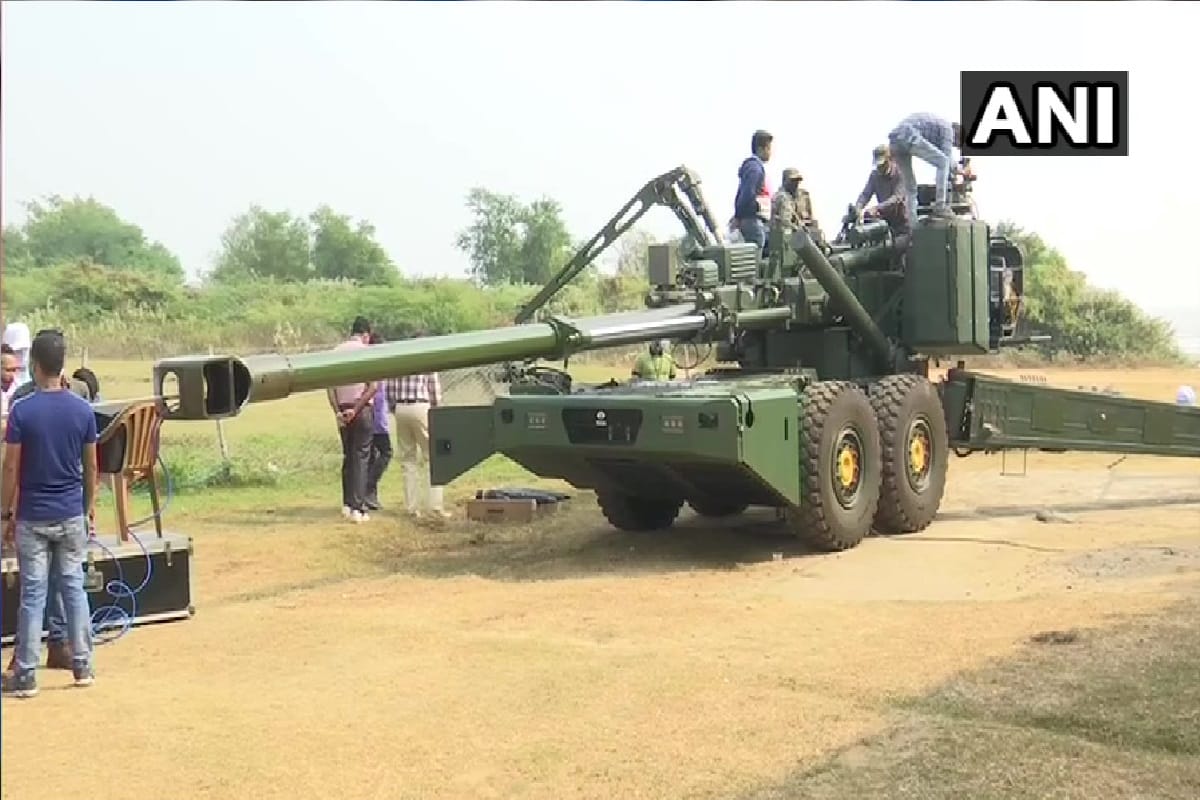 DRDO-developed indigenous Howitzer Advanced Towed Artillery Gun System test-firing Balasore firing range in Odisha