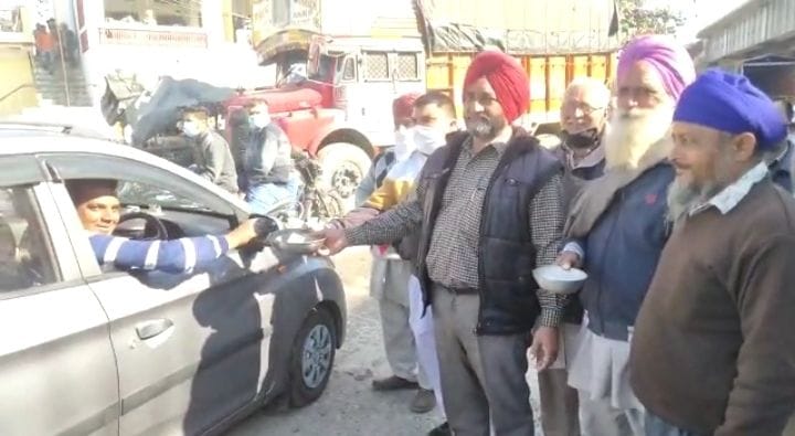 Angry truck operators begging in Nangal as a fury