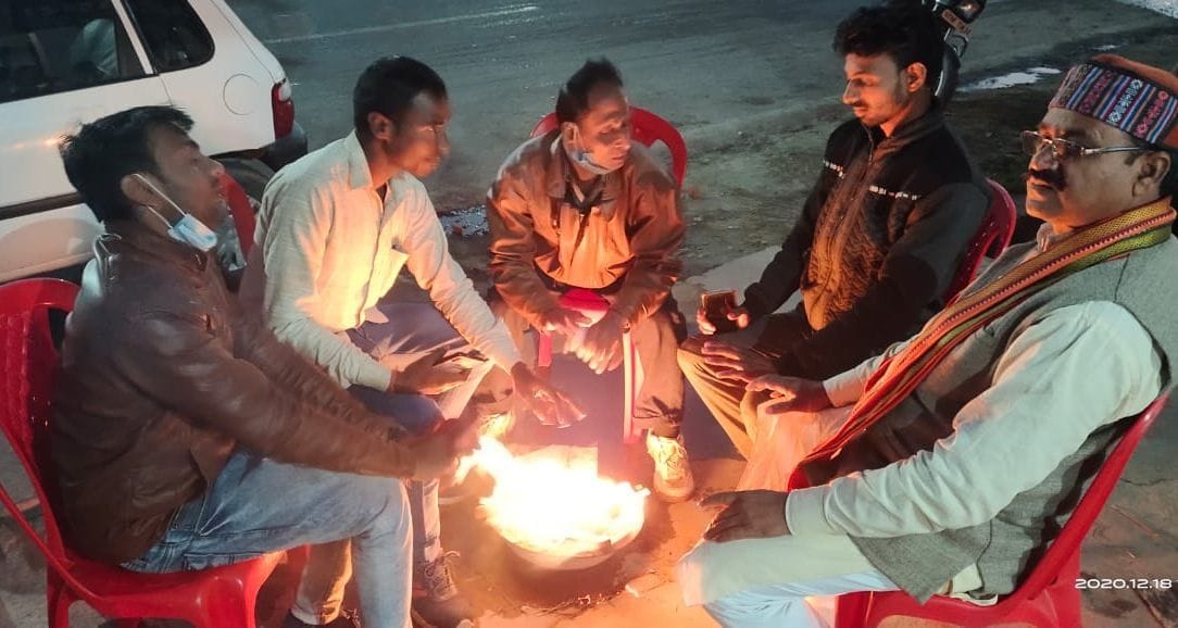 Mercury rolled due to icy winds, cold increased