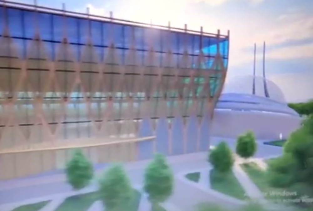 Pics of mosque design constructed in Dhannipur in Ayodhya.