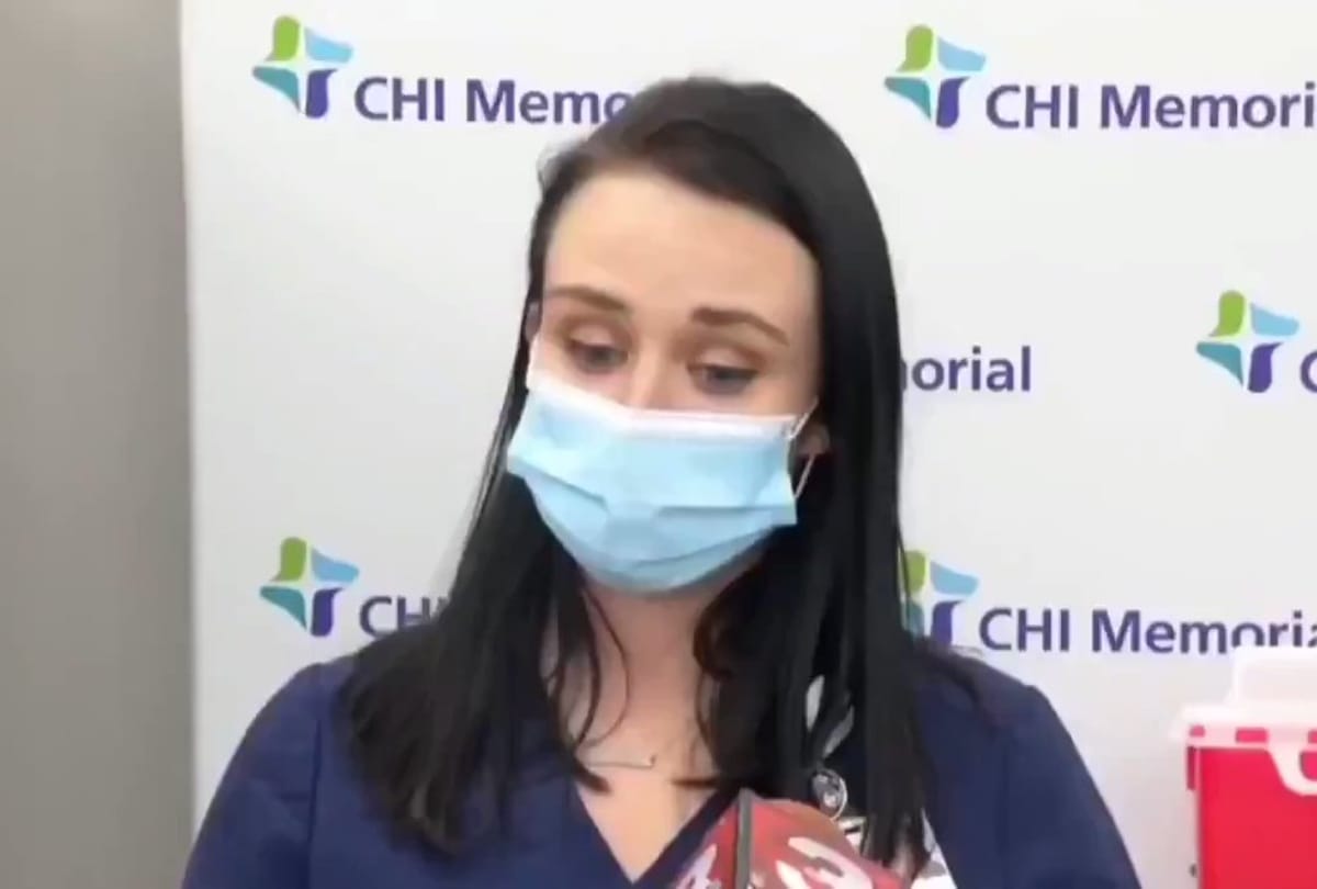 coronavirus covid 19 vaccine update covid vaccination in america after taking corona vaccine nurse got fainted