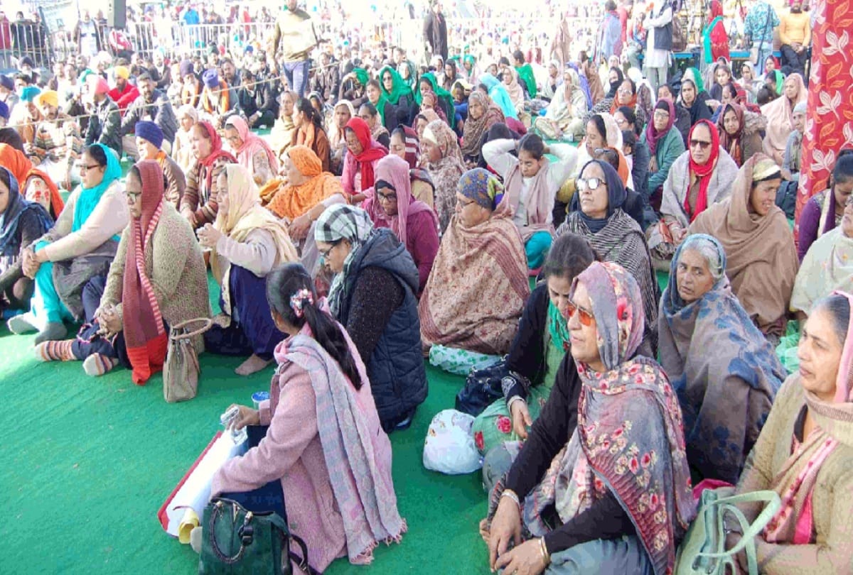 Great participation of women in the farmer movement for the first time