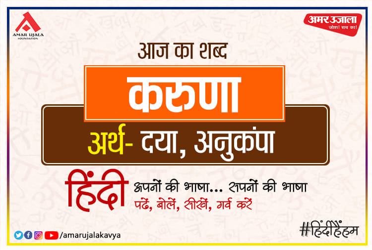 Aaj Ka Shabd Karuna Meaning In Hindi Jo Tum Aa Jate Ek Baar Mahadevi