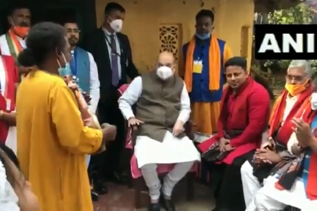 West Bengal: A Baul singer performed for Union Home Minister Amit Shah in Bolpur
