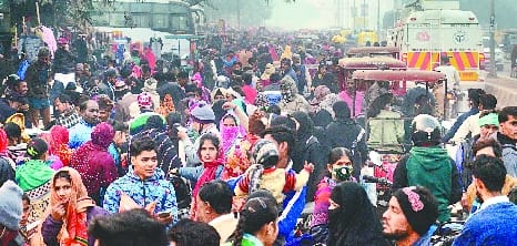 Crowd of examinees increased when jammed