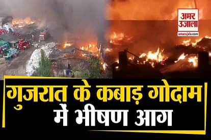 fire breaks out at scrap godown in gujarat's valsad