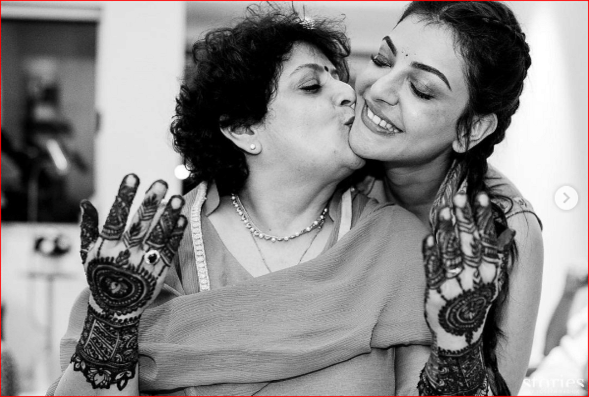 kajal aggarwal shares a beautiful birthday note to her mother and shares unseen photographs from her wedding