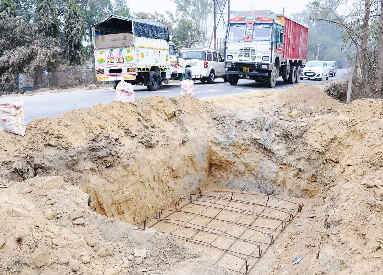 accident at railway line in sambhal