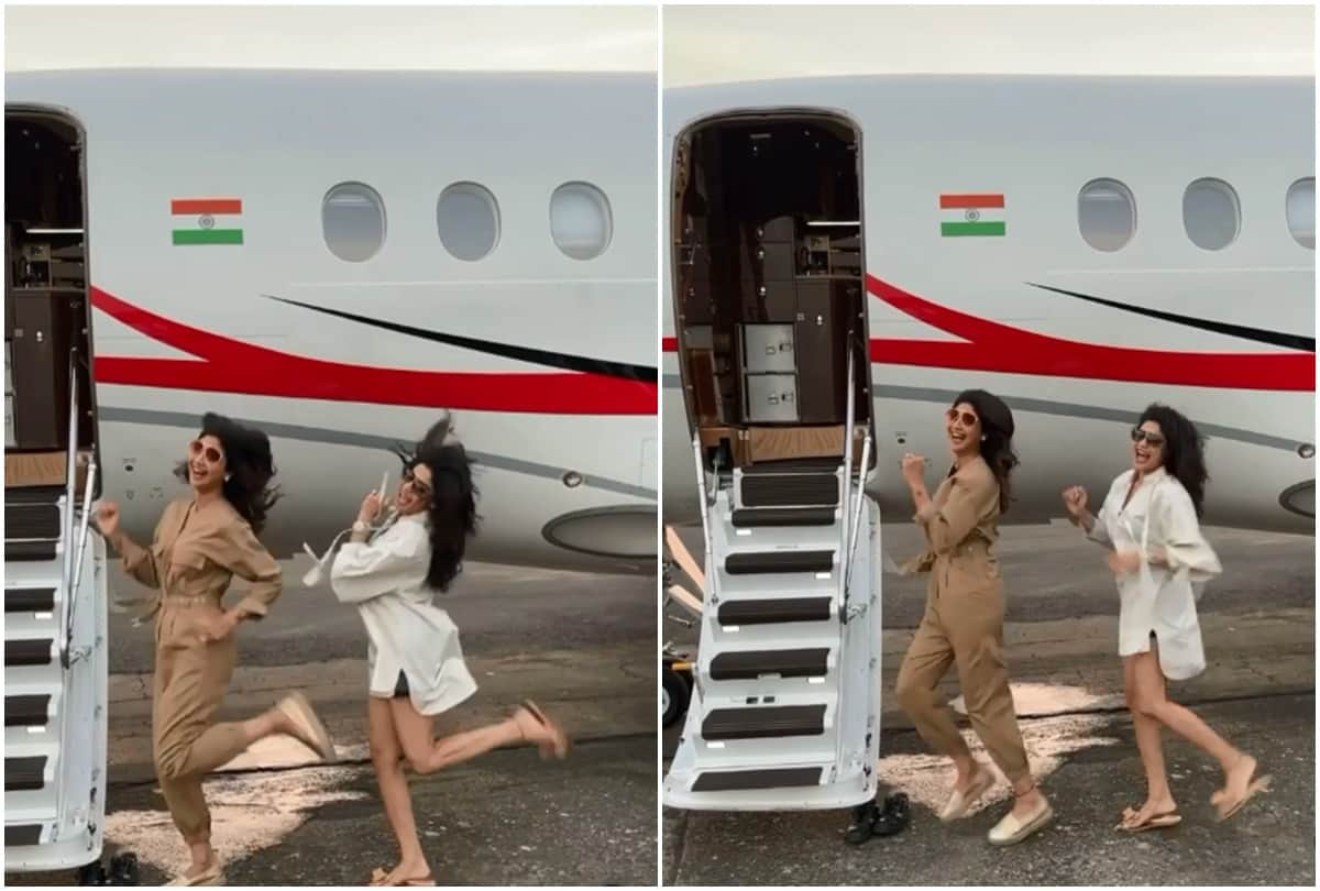 shilpa shetty is going for vacations on private jet sharing video on instagram