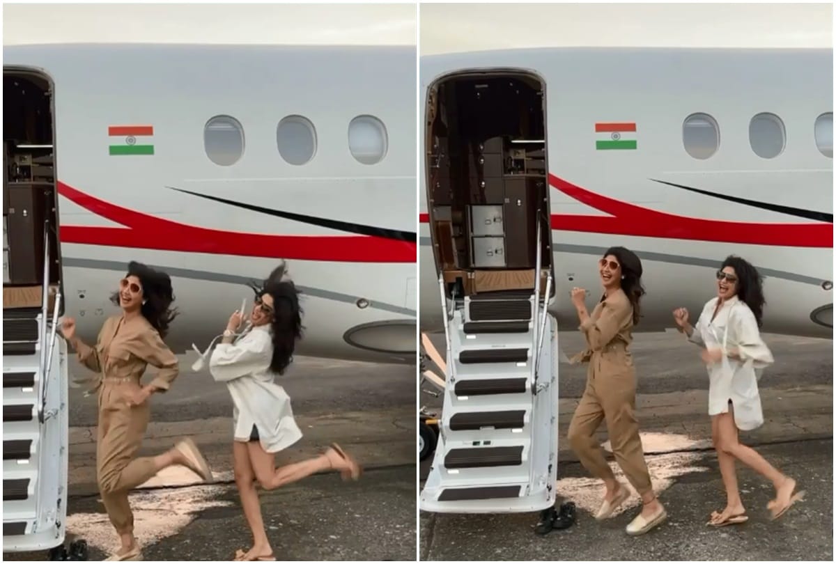 shilpa shetty is going for vacations on private jet sharing video on instagram