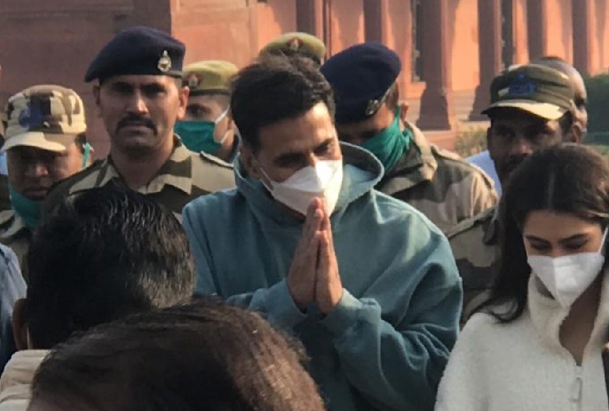 akshay kumar and sara ali khan film atrangi re shooting at taj mahal