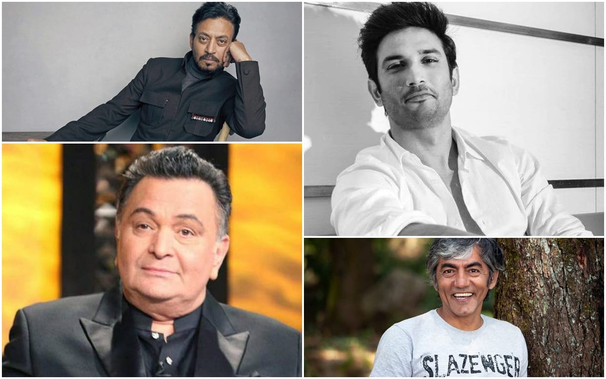 last films of ten superstars who passed away in the year 2020 sushant Irrfan rishi jagdeep spb asif