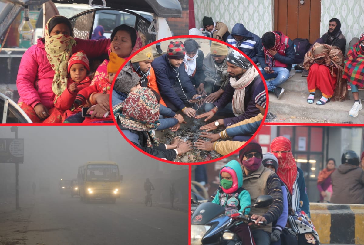 Gorakhpur Weather news update heavy cold with fog in gorakhpur latest photos