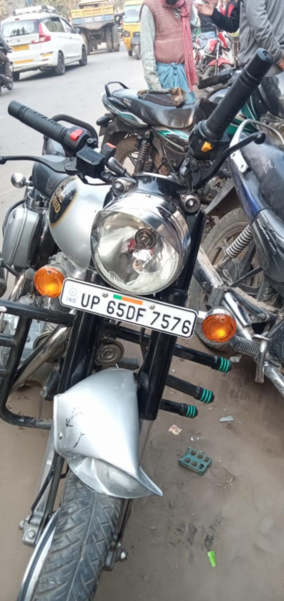 Scorpio collides with bike Cantt BJP MLA Saurabh Srivastava injured in varanasi