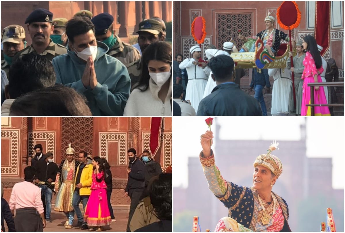 akshay kumar and sara ali khan film atrangi re shooting at taj mahal