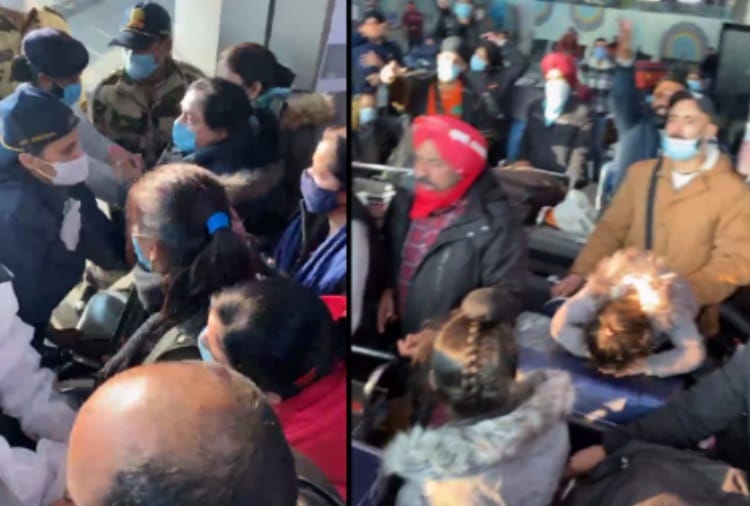 Passengers stuck on amritsar airport after delay in corona sampling