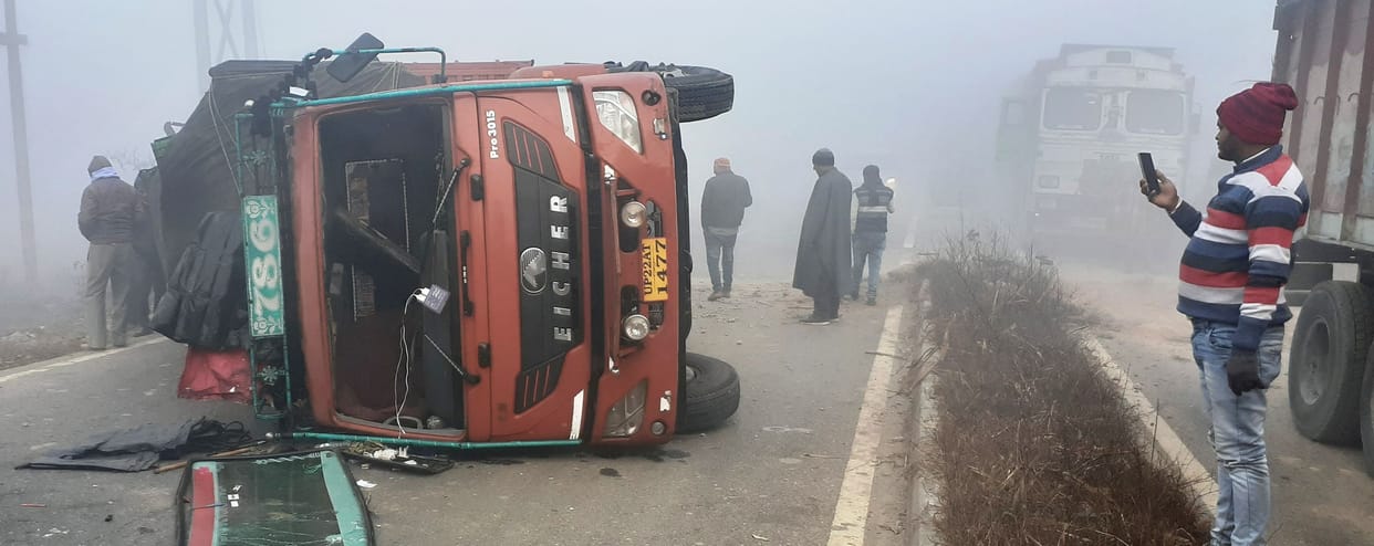 Fog created chaos, death of young man, many passengers injured