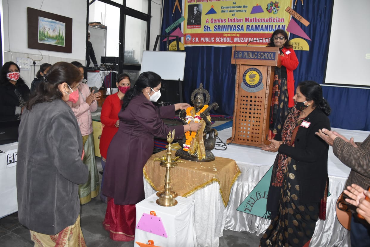 Ramanujan's birth anniversary in mathematician at SD Public School