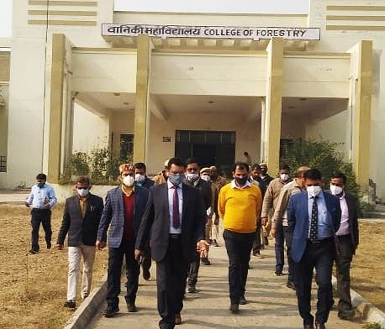Kendriya Vidyalaya team saw the proposed building