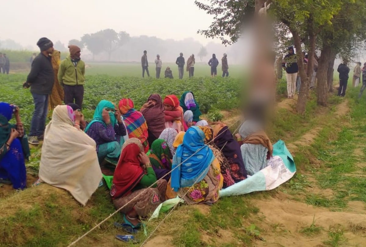 farmer found hanging from tree on farm in mathura
