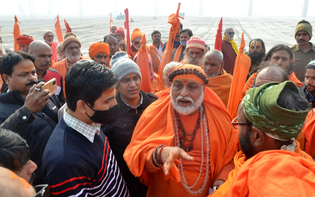 Magh mela 2021: Dispute among saints over land allocation, 20 new institutions of Dandibada did not get land