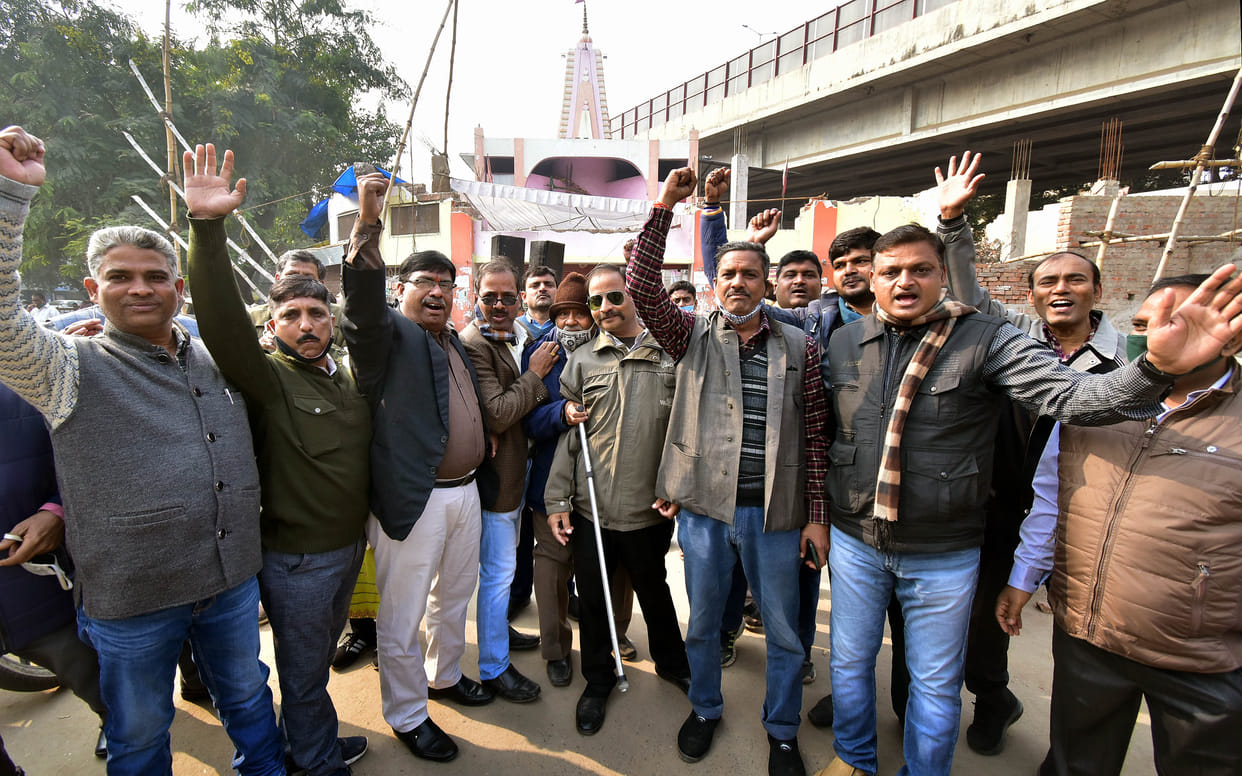 Advocates united to stop shifting of jurist Hanuman temple