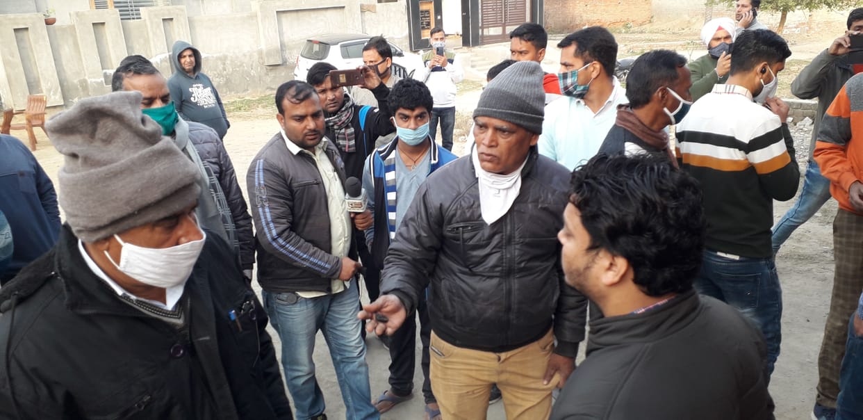 Cement warehouse built in residential area sealed