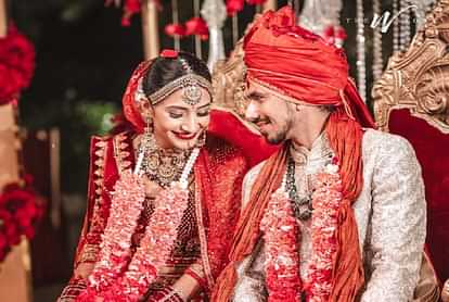 Indian Cricketer Yuzvendra Chahal And Dhanashree Verma Get Married - Amar  Ujala Hindi News Live - शादी के बंधन में बंध गए युजवेंद्र चहल, मंगेतर  धनश्री संग लिए सात फेरे