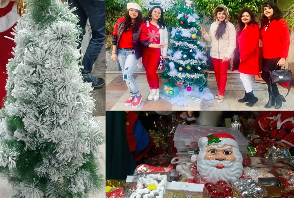 Christmas prepration in markets in Lucknow.