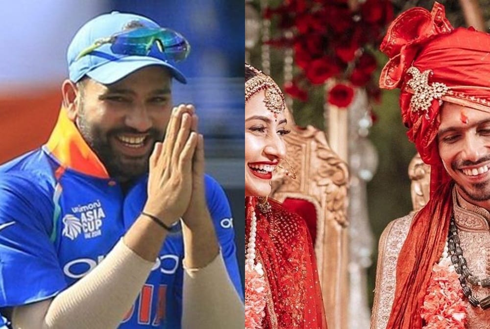 rohit sharma funny post to yuzvendra chahal, says Keep those googlies for opposition not dhanashree verma