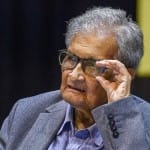 प्रसिद्ध अर्थशास्त्री प्रोफेसर अमृत्य सेन।