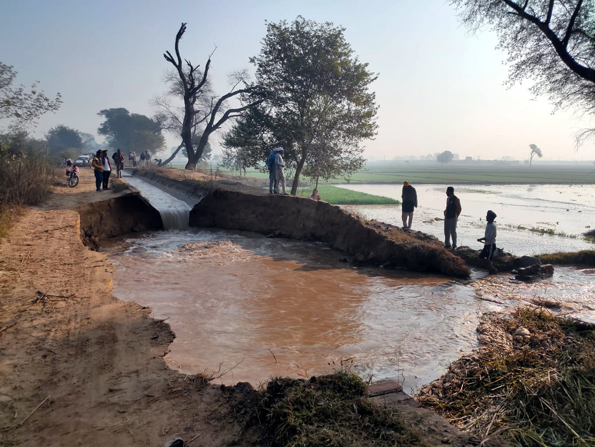 Fifty acres crop submerged due to minor breakdown in Abohar