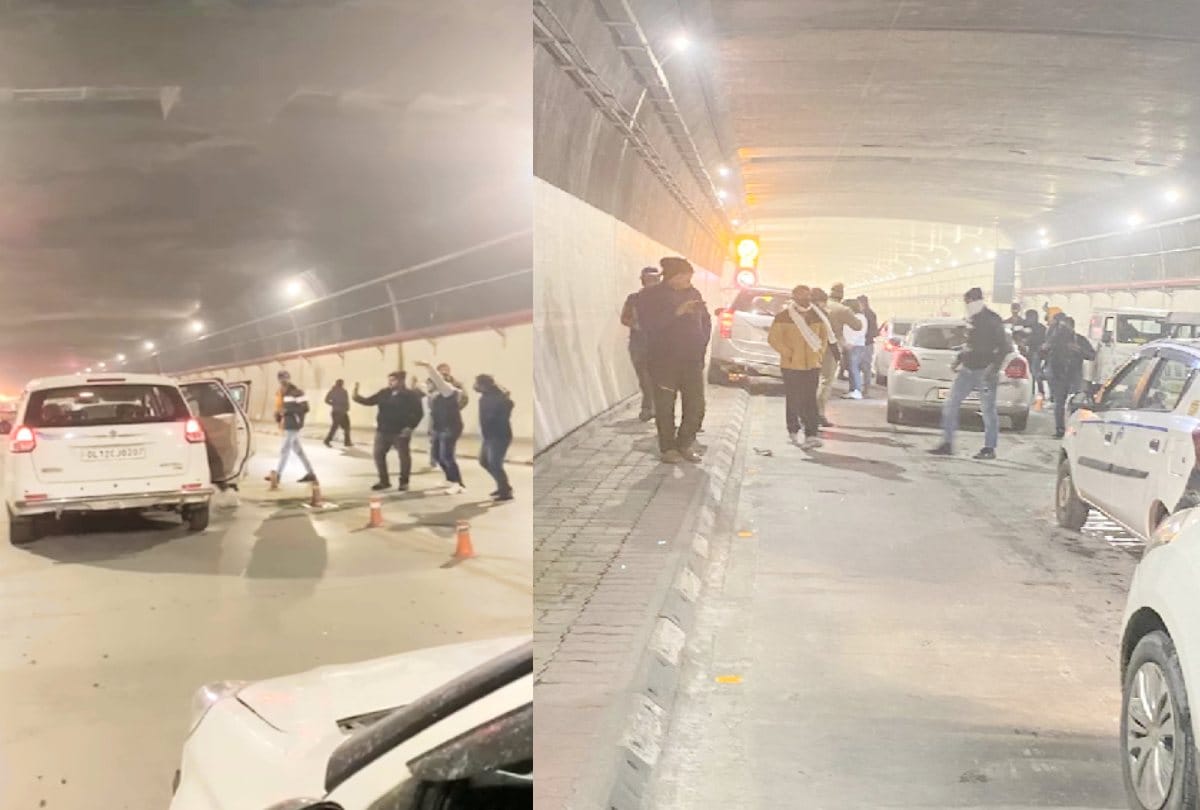 tourist did Fuss inside atal tunnel by stopping vehicle, seven arrested