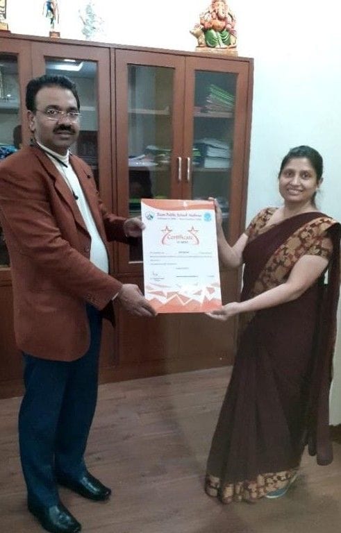 Doon public school celebrating his virtual anniversary