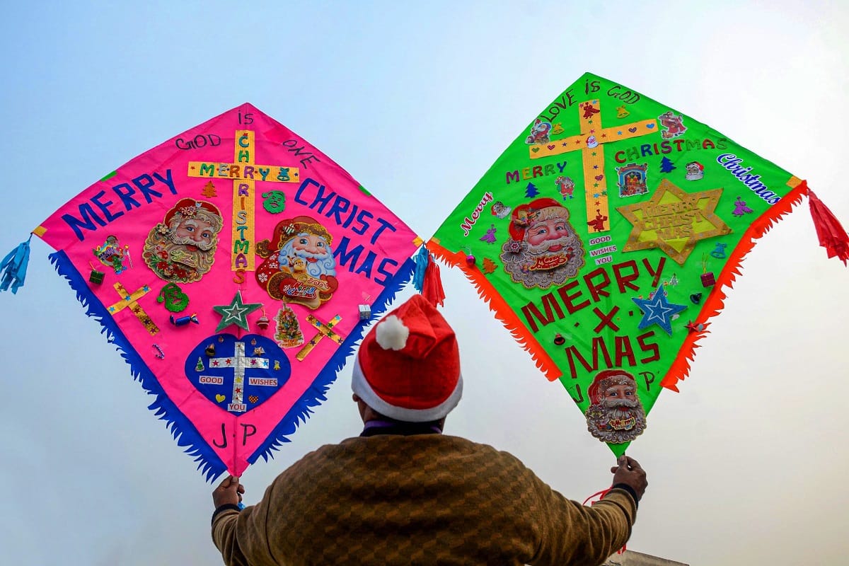 Christmas Eve celebration in India, see pictures