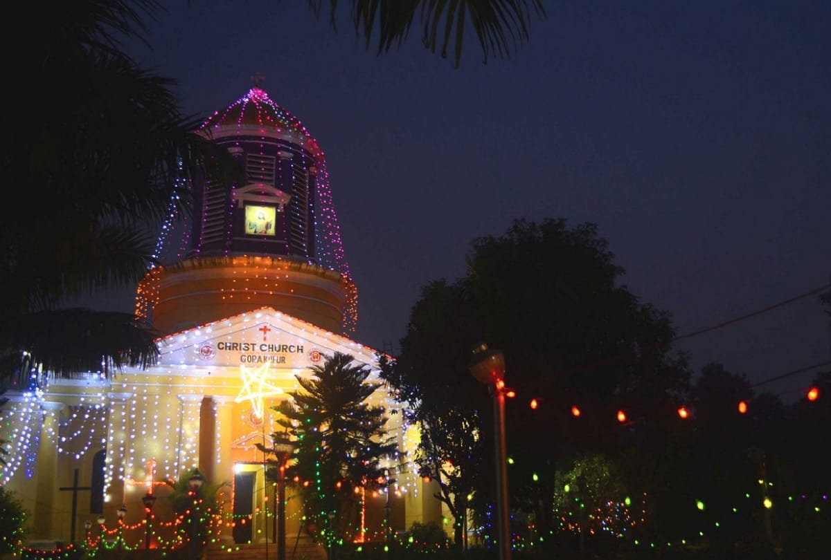 Christmas Day 2020 celebration will starts from midnight in gorakhpur church image