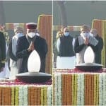 पू्र्व पीएम वाजपेयी को श्रद्धांजलि देते राष्ट्रपति कोविंद और प्रधानमंत्री मोदी
