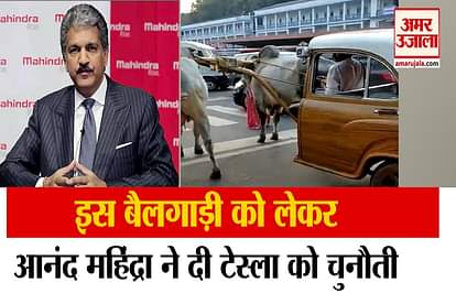 anand mahindra share Bullock cart video said Tesla can match the low cost of this renewable energy-fuelled car