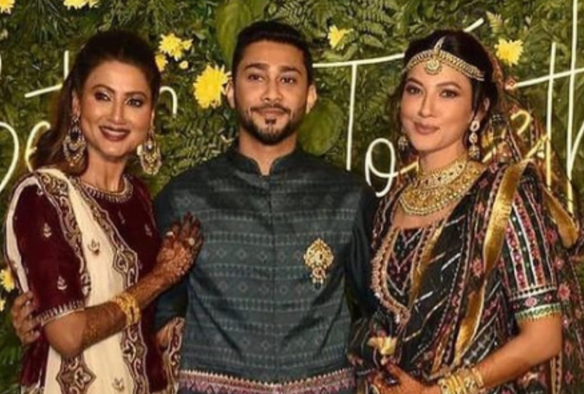 Gauahar Khan and zaid darbar sangeet ceremony photos