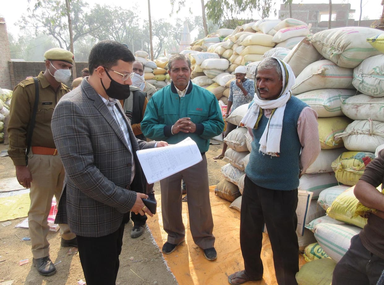 DM sought clarification from center in-charge on delay in procuring paddy