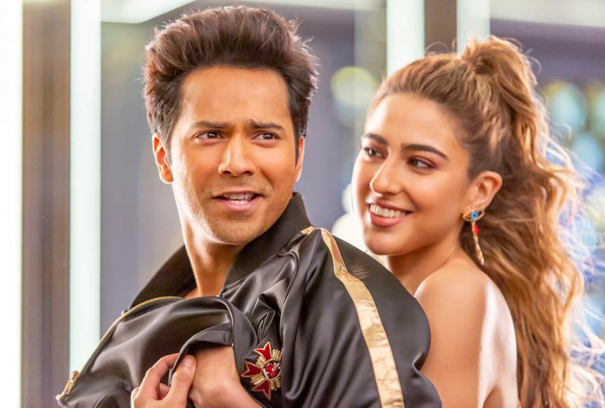 sara ali khan and varun dhawan look stunning twinning in white shirt with denim