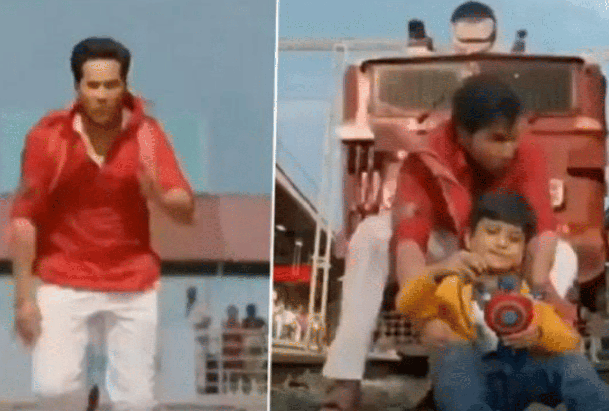 Coolie No 1 Netizens troll Varun Dhawan baby saving train scene